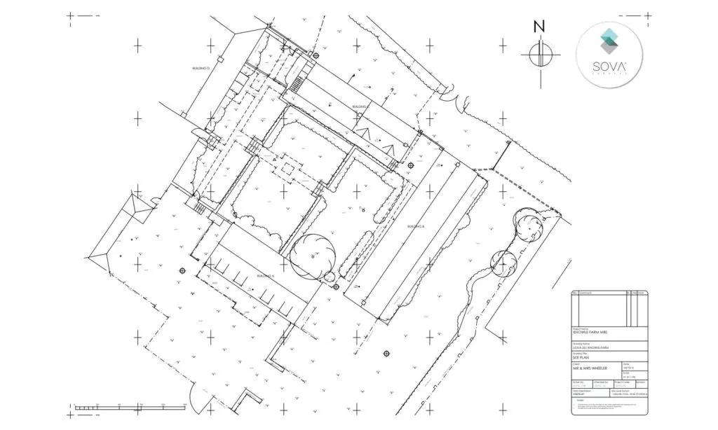Topographical survey of Knowle Farm.